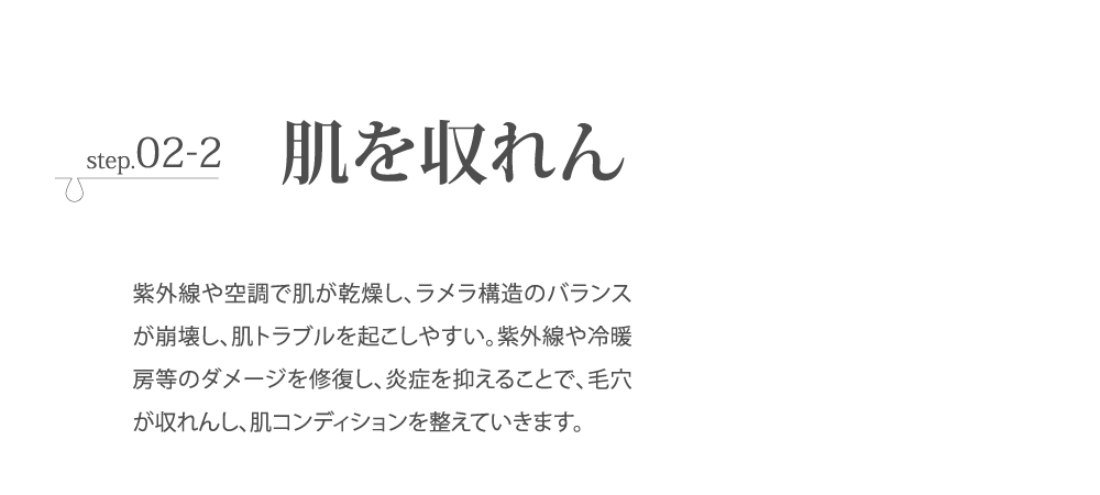 step.2-2　肌を収れん